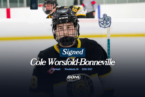 Welcome to Anchortown: Navy Vets Sign Local Forward Cole Worsfold-Bonneville
